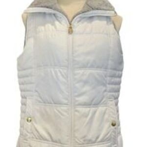 Valerie Stevens White Quilted Vest
